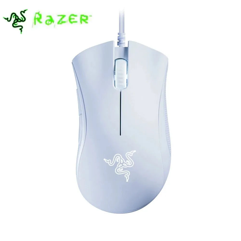 Ratón Razer DeathAdder con cable esencial para juegos, ratón 6400DPI, sensor óptico, 5 botones independientes para portátiles PC Gamer